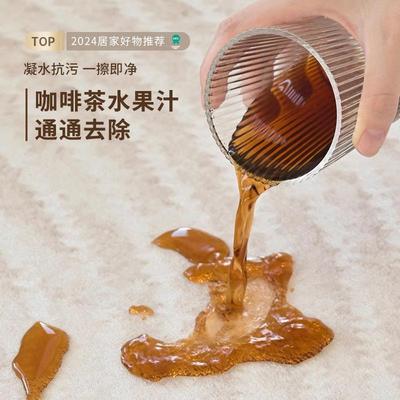 地毯客厅20可2新款5卧室床边毯轻奢级感奶fyr14100油风防污擦耐脏