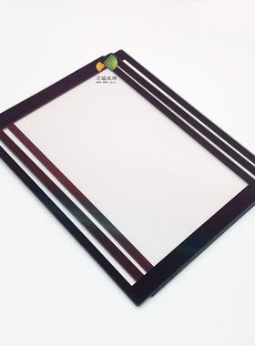 高透超白a白r机玻璃防刺眼AHWR电容标准广告玻屏璃超材质玻璃