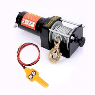 车绞盘丝绳600载0磅12v24野外527自救脱困越野钢车救援用v电动绞