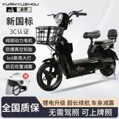 国标成人新款 电动电自行车电动车48车男女49349代步两轮型瓶锂电