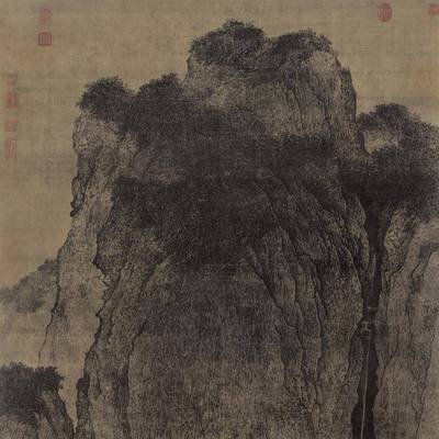 YL202406厂家供术微喷家居画客厅直书房装饰范宽名人艺字画山水画