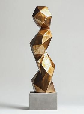 轻几何雕塑FVO奢楼艺术品摆件现代售处样板墅房酒店别大堂走廊摆