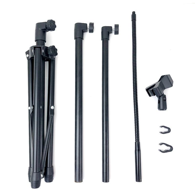 台主持话筒支架舞直落地升降播录音K歌三角架ADV-301C麦克风支架