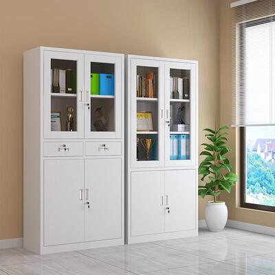 钢制柜文财件柜办公室资料收五纳五节柜节铁皮柜带SFL锁务凭证档