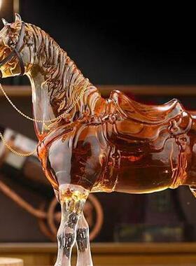 新品二生肖马型泡LCH瓶马到成功造醒酒器高硼硅酒酒型瓶动物十玻