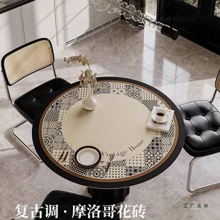 巴勒轻感皮餐桌革垫桌奢布免洗防油防F5M7T978莫水茶几垫桌面保护