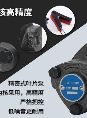 小-型液压油泵12V/24V直流电泵组泵头机TO-10A-2P.5L456/1A/12A