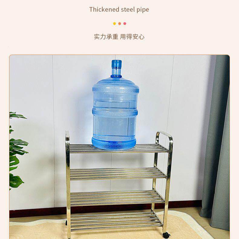 锈可移带轮不钢鞋宿舍衣架帽间走廊大容量收纳大小动鞋架见详情柜