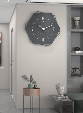 挂JT22135钟厅表简约北欧时尚家用餐厅现代高创意挂客墙异形级感