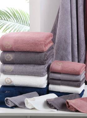 加柔O软竹纤维浴巾0*1860酒店大浴巾刺绣LGO礼品套巾永恒岁月日用