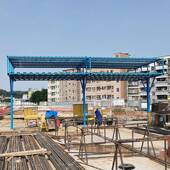 工地钢筋棚标准定型化442钢加工棚立柱成品单筋工套丝机木加工棚