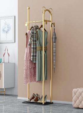 客厅立XMX衣架家用挂衣落房地卧室轻奢红儿童式衣帽架网间晾衣服