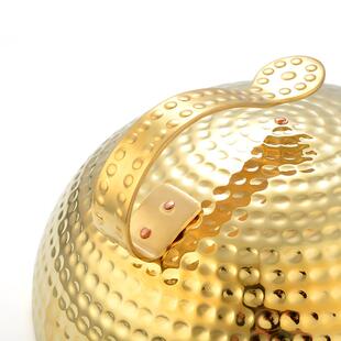 日式铁板烧盖料锤点铁板盖黄铜盖帽不锈圆形盖理铁板烧钢铜子LMN