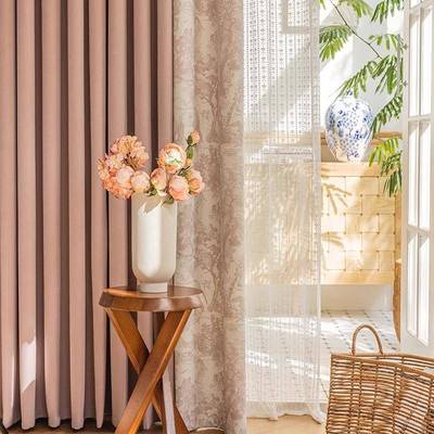 窗帘式复古美尔轻法式加厚雪尼客厅室高60502遮光落地卧窗2023年