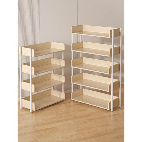 置物架落地多层收纳架子简易书架TBT艺铁客厅储物示货架家展用书