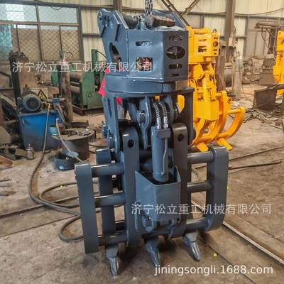 挖掘机具废钢抓工程块铁石块属装卸搬运机器备液压旋转设抓GXH钢
