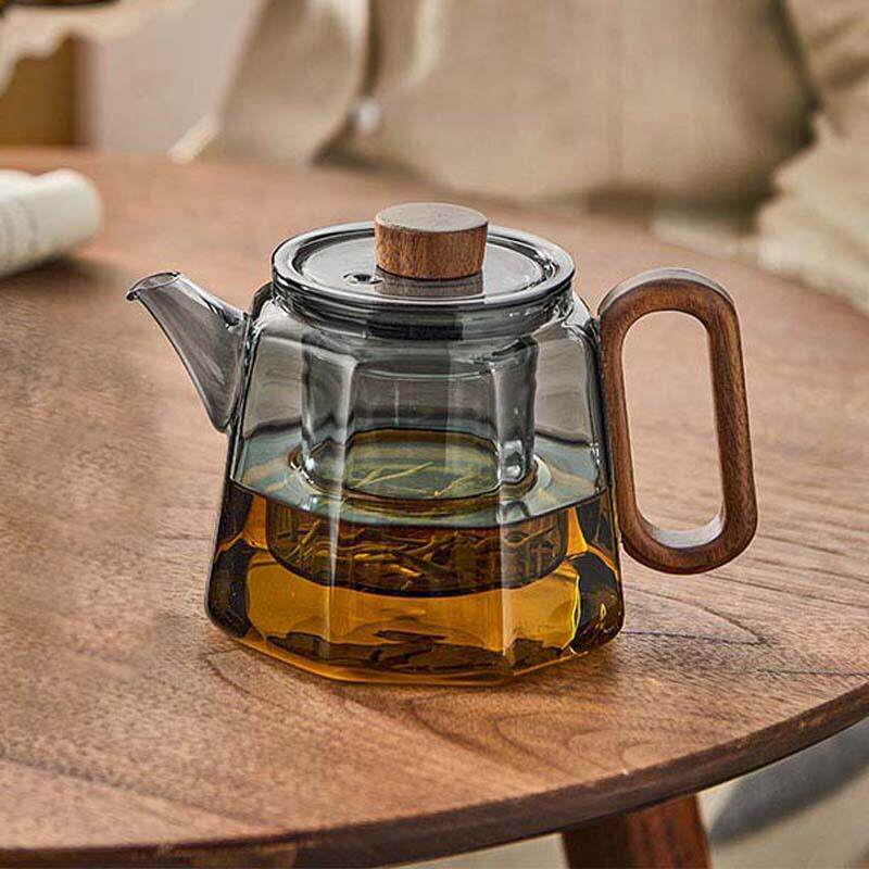 玻璃茶壶单壶耐高温茶水分离泡茶家用可电陶炉烧水壶茶具套装器