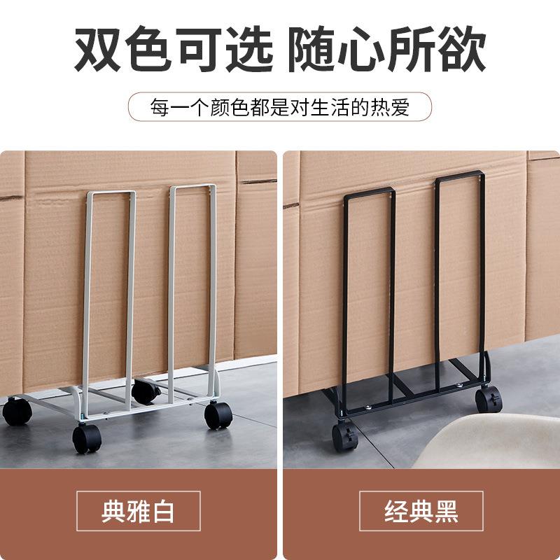 式日带轮可移动纸箱收纳架艺杂物铁收纳推车家用仓库纸皮置物XZ-2