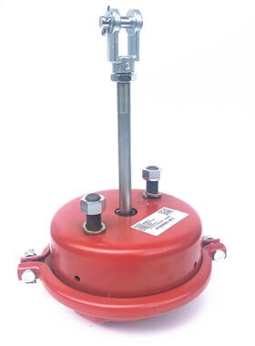 用分于原装富华桥单刹车分泵碗半适挂车刹车单皮前D1035气室单泵