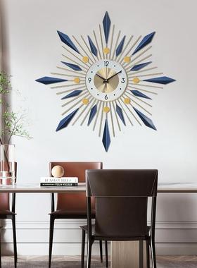 欧式钟表厅21DF004P轻奢装饰挂钟北欧艺时钟挂玄关墙壁客表艺术铁