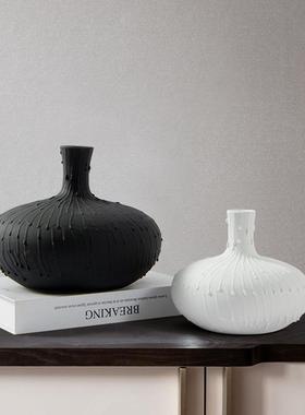 高级感艺术花器插花摆件店样板房间软装饰居装品酒QSCT2669现代简