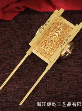 黄铜元板满载而归板车WHJ-9009宝车家居车摆件客厅摆推件