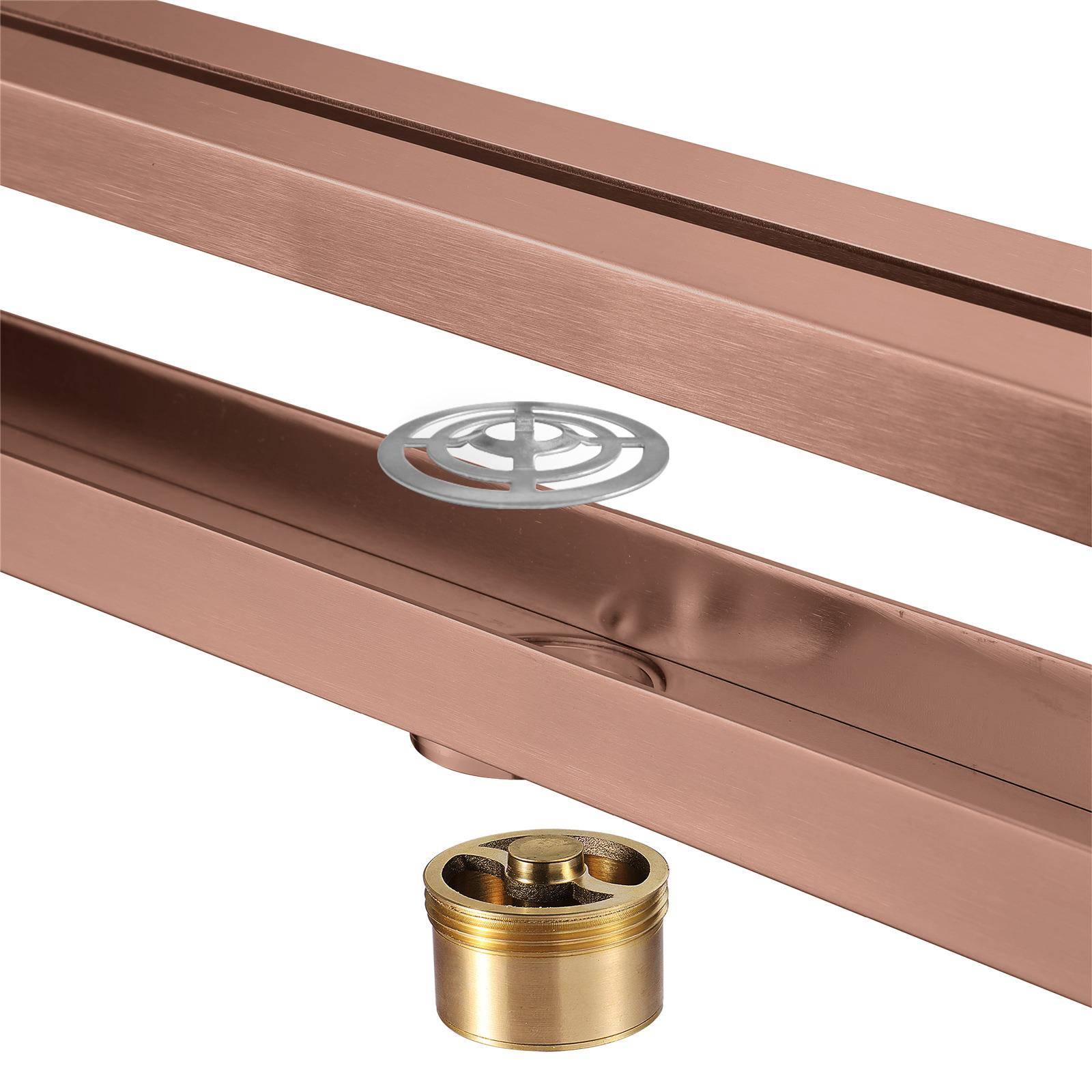 拉m丝/黑/色金色灰色不锈钢/600m线条极窄长地漏阳台HIDL173防臭