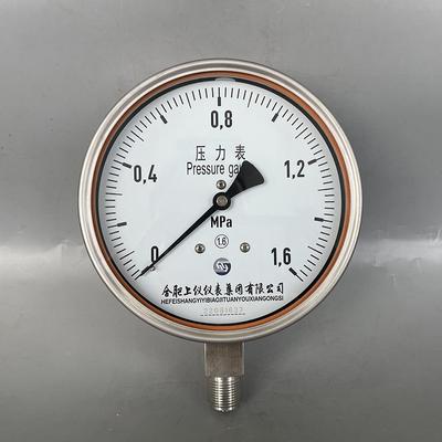 肥上仪不锈钢压力表150BF.6Y4Mpa1防震就地压力表机LBD械压力合表