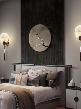 饰新中壁灯客厅电视背33424景墙装式灯国风楼梯过道主卧室床头灯5