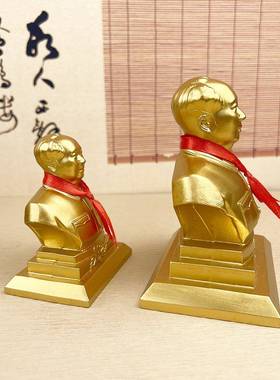 纯黄车铜毛主席铜像铜毛爷像汽车摆精美中控爷台摆件件载内DKJ饰