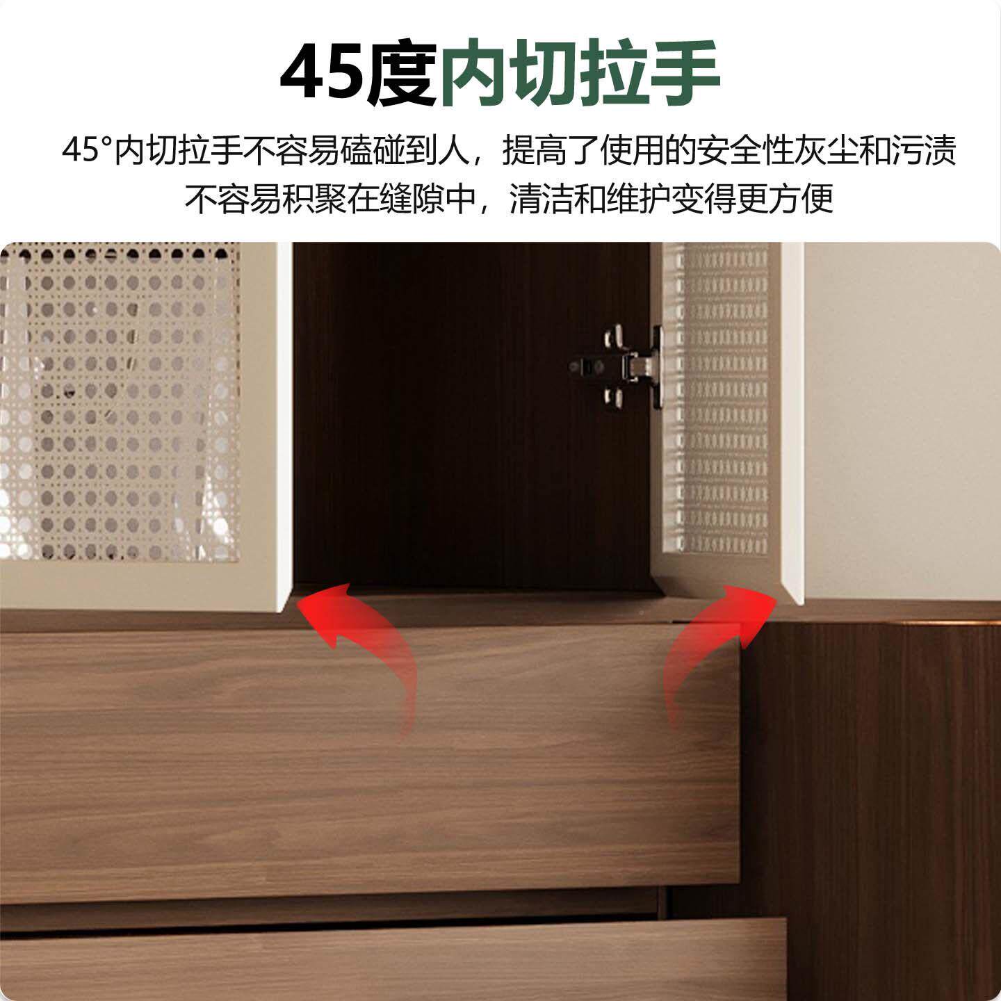 木实木橡书桌柜带梳用妆台一H891胡桃体衣组合家衣柜子大衣橱卧室