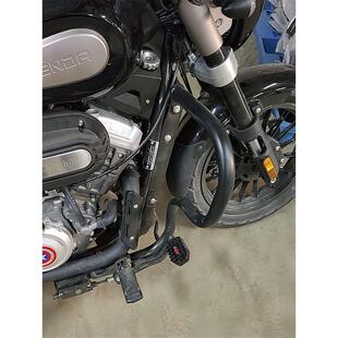 适用于奔达金吉拉护杠载物300摩托车靠背架保险杠改装架尾箱折叠