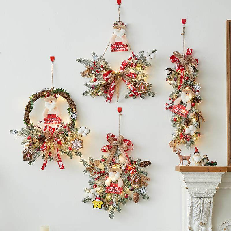 圣诞节装饰品花环圣诞树藤条场景布置墙挂商场酒店门挂饰花圈藤圈,电子元器件市场,其它元器件,淘宝优惠券,粉丝福利购,淘宝优惠卷