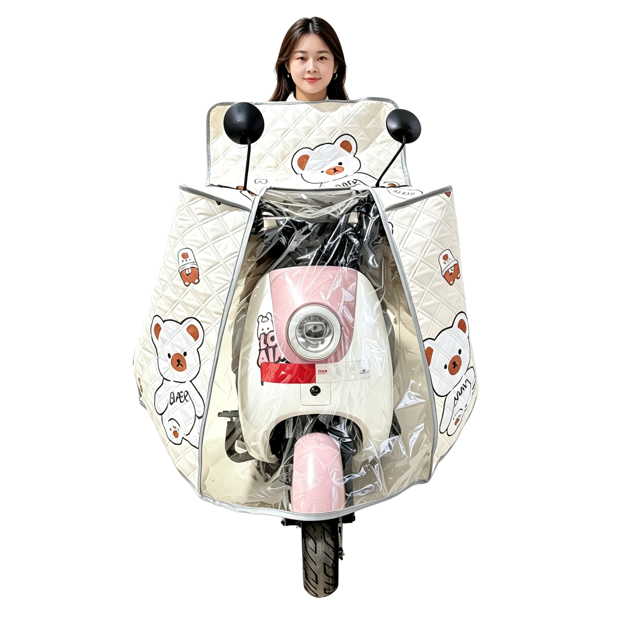 电动车挡风被夏季薄款防晒罩电瓶摩托电春秋四季通用双面防水遮阳