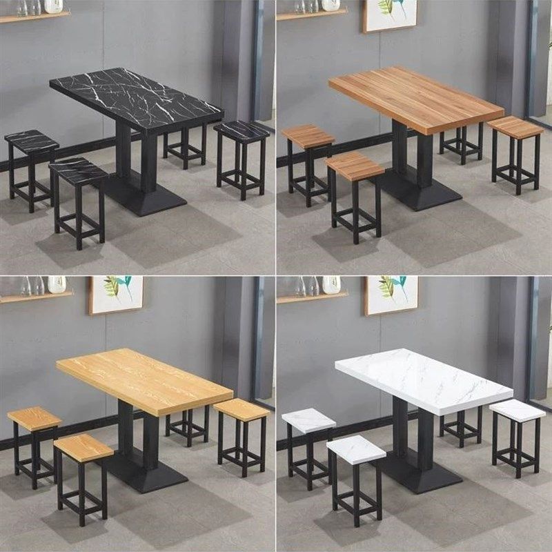 面馆早餐餐厅桌子实木桌椅套装加粗烧烤现代咖啡厅快餐桌椅组合,住宅家具,板木餐桌,淘宝优惠券,粉丝福利购,淘宝优惠卷