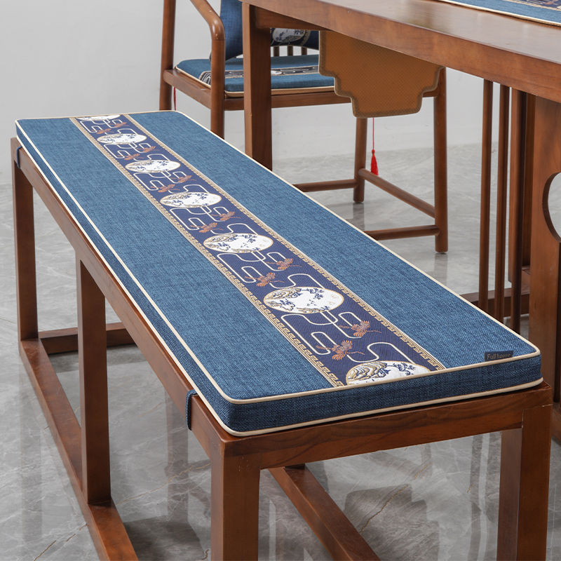 长板凳坐垫椅子垫长条卡座茶椅凳子座椅实木沙发垫子加厚鞋柜定制