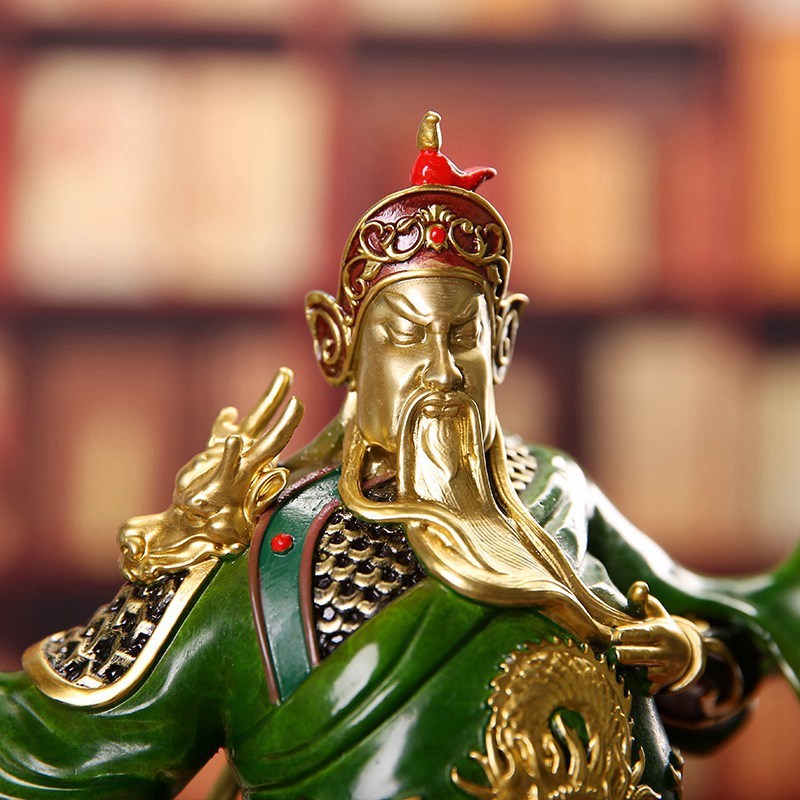 武财神铜关公摆件关羽关二爷武圣佛像供奉神像人物乔迁新家礼品