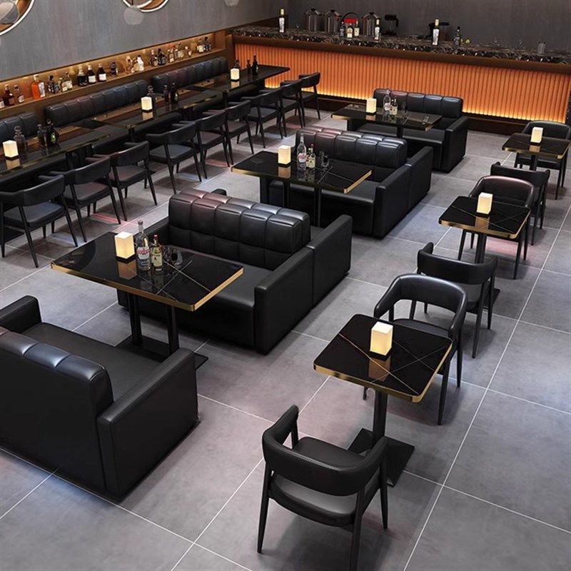 酒吧桌椅音乐吧清吧火锅烧烤店桌椅西餐咖啡厅奶茶店卡座沙发组合