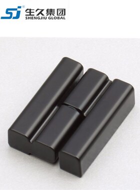 生久柜锁CL203-3镀亮光铬 亚光铰链 喷塑黑淡光黑色 配电箱柜铰链