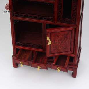 红木家具模型红酸枝木微缩家具博古条案微型木质柜架摆件家具