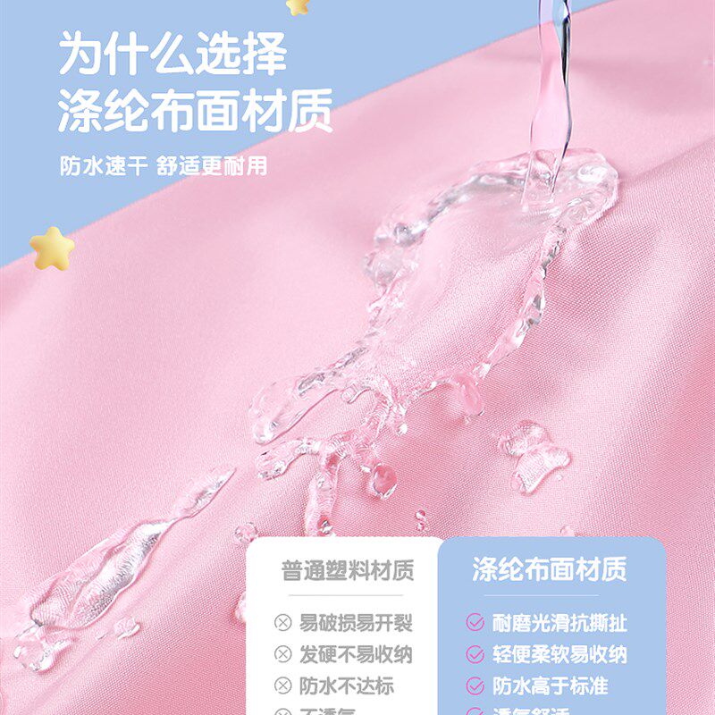 儿童雨衣男童女童女孩宝宝防雨服小学生上学专用带书包位轻便雨披