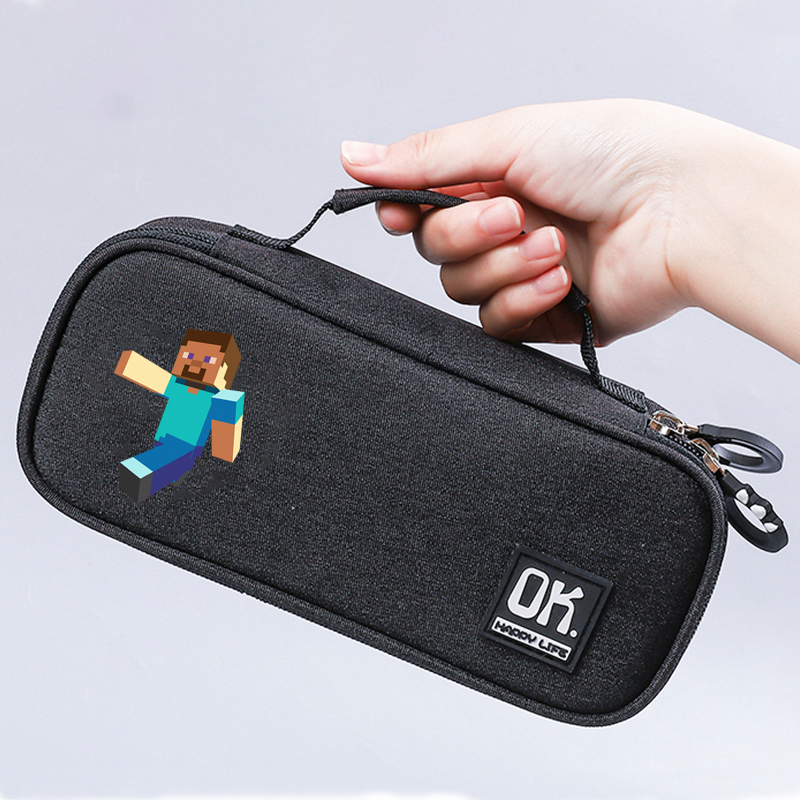 文具盒大容量男孩多功能铅笔盒我的世界中小学生韩版多层帆布笔袋