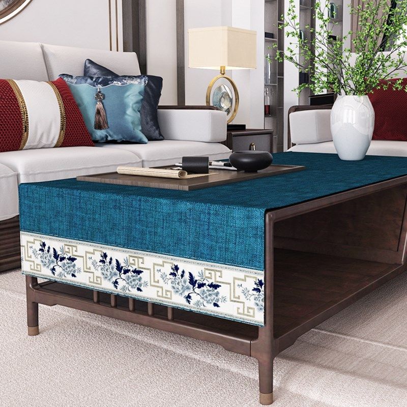 中式实木茶几防烫桌布长方形电视柜盖巾餐边柜盖巾茶几巾家具罩布,居家布艺,桌布,淘宝优惠券,粉丝福利购,淘宝优惠卷