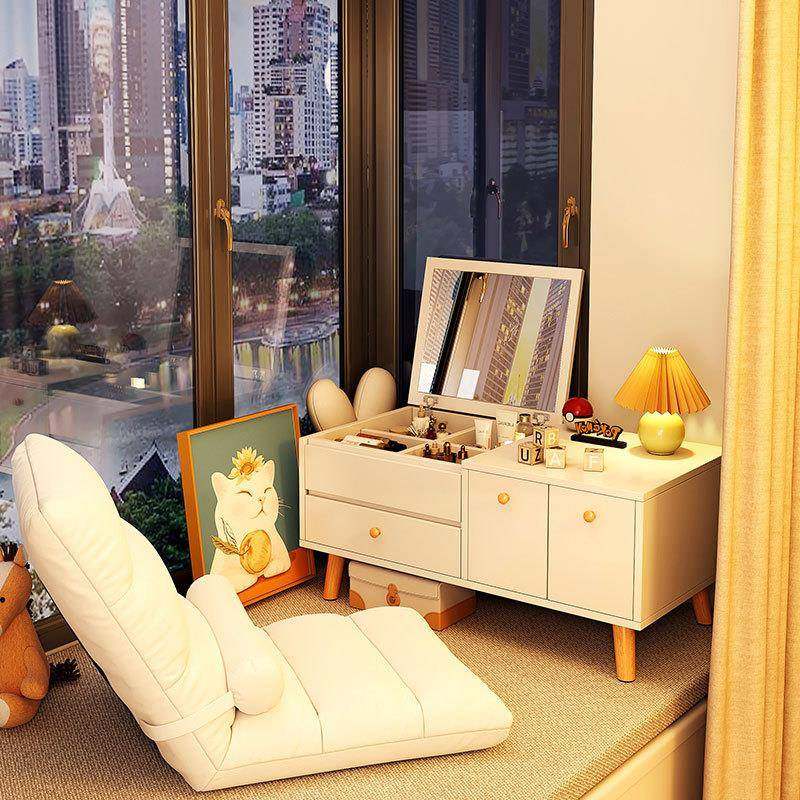 梳妆台卧室家用小户型斗柜简易床头储物柜简约奶油风一体式化妆桌,电子元器件市场,其它元器件,淘宝优惠券,粉丝福利购,淘宝优惠卷