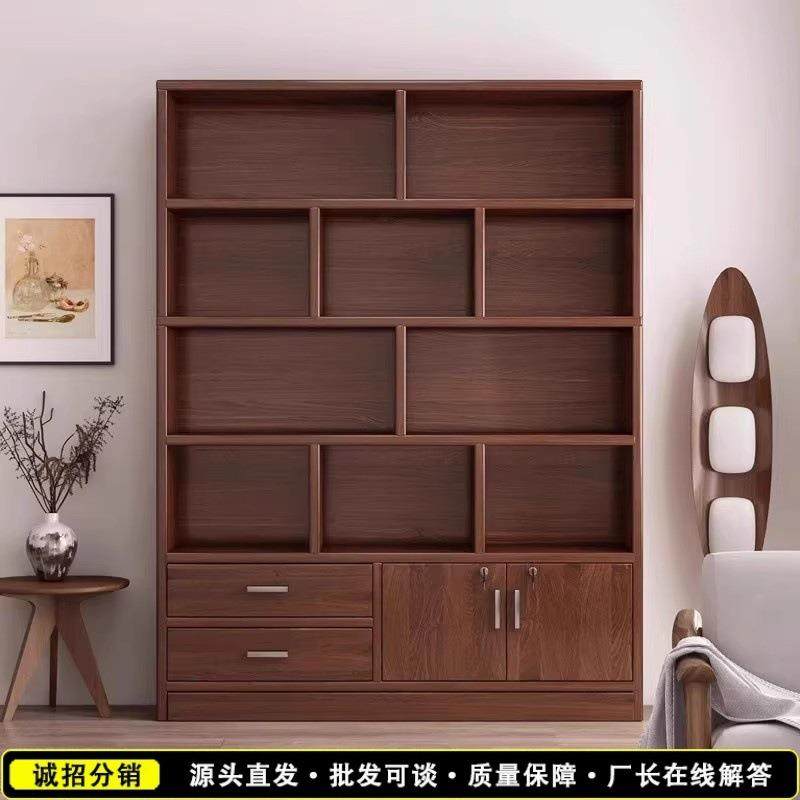 书柜落地置物柜一体靠墙收纳柜储物木柜客厅家用实木色书柜展示柜,鲜花速递/花卉仿真/绿植园艺,割草机/草坪机,淘宝优惠券,粉丝福利购,淘宝优惠卷