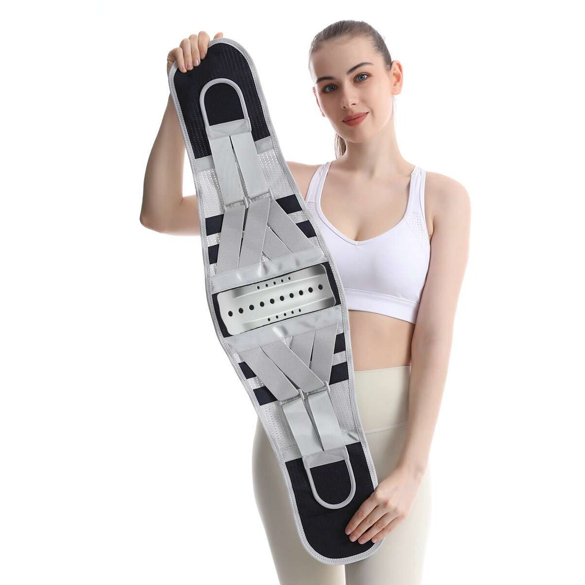 加宽钢板护腰带支撑保暖四季透气腰托椎间盘腰肌护腰劳损男女