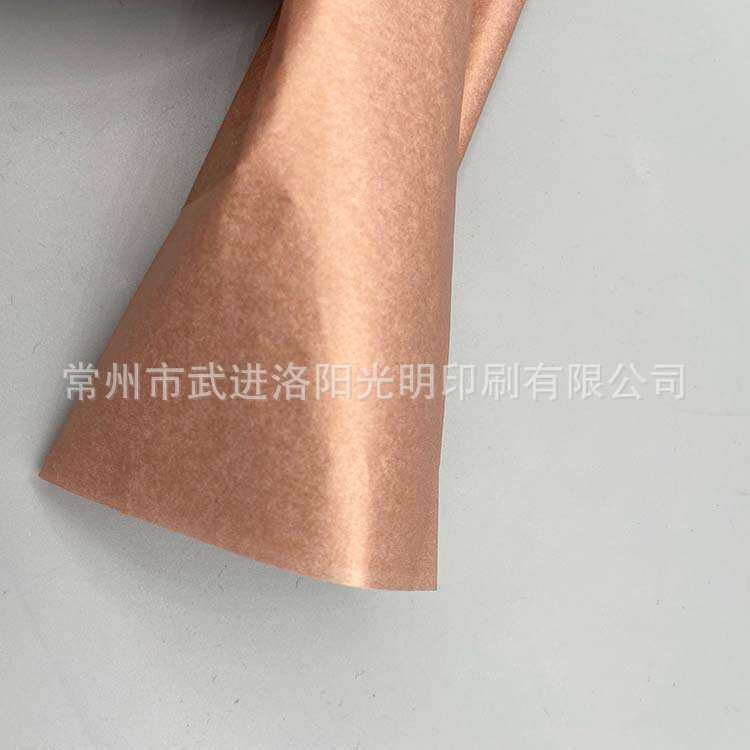 玫瑰金雪梨纸 珠光金属色拷贝纸 加工装袋贴标签 现货