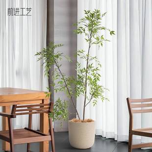 仿真植物富贵榕假树仿真绿植南天竹客厅落地式人造植物细叶黄柏
