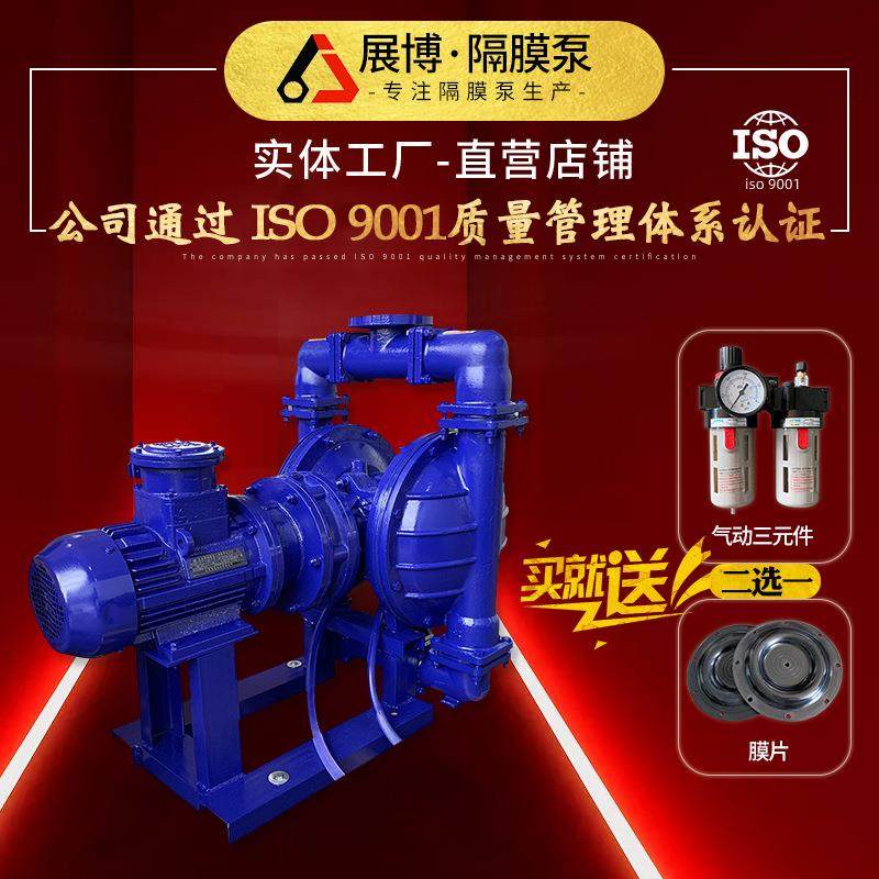 衬氟电动隔膜泵DBY_80/DBY_100房车水泵隔膜泵12v耐酸碱农用喷药