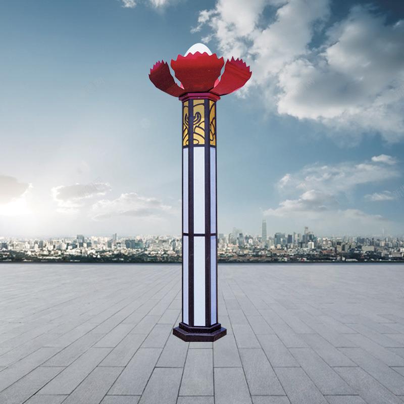 太阳能路灯户外灯带灯杆全套1000W新农村56米高亮大功率LED庭院灯